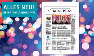 Digitale Zeitung Mit Tablet